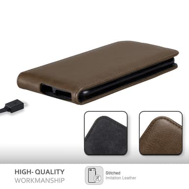 Sony Xperia E5 Flipfodral Skal (Brun)