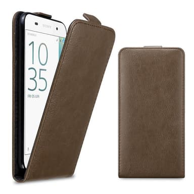 Sony Xperia E5 Flipfodral Skal (Brun)