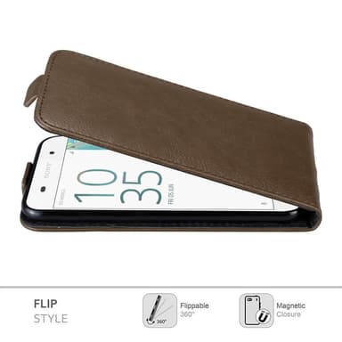Sony Xperia E5 Flipfodral Skal (Brun)