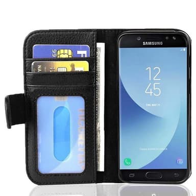 Samsung Galaxy J5 2017 Plånboksfodral Skal (Svart)