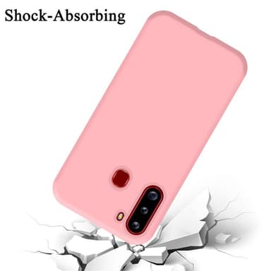 Samsung Galaxy A21 Skal Fodral Case (Rosa)