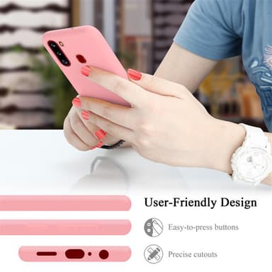 Samsung Galaxy A21 Skal Fodral Case (Rosa)