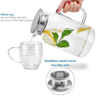 Karaff Kanna Tekanna med filter 1.8 l