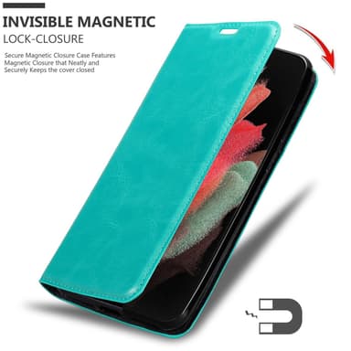 Samsung Galaxy S21 ULTRA Skal Fodral Case (Turkos)