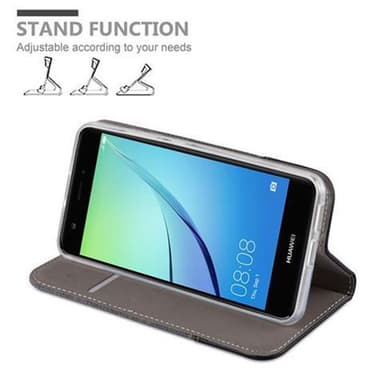 Huawei NOVA Plånboksfodral Skal (Grå)