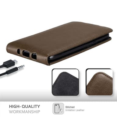 Samsung Galaxy J5 2015 Flipfodral Skal (Brun)