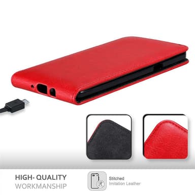 Samsung Galaxy A7 2015 Flipfodral Skal (Röd)