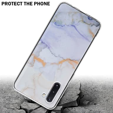 Samsung Galaxy NOTE 10 Plånboksfodral Skal (Vit)