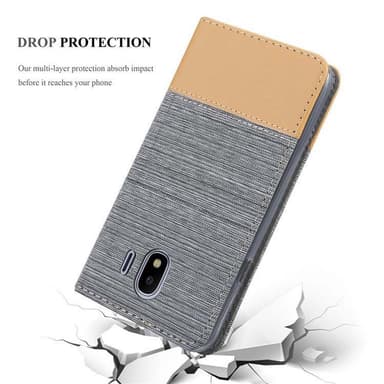 Samsung Galaxy J4 2018 Plånboksfodral Skal (Grå)