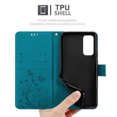 OnePlus Nord 2 5G Plånboksfodral Skal (Blå)