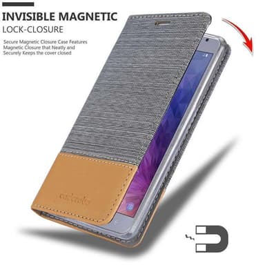 Samsung Galaxy J4 2018 Plånboksfodral Skal (Grå)