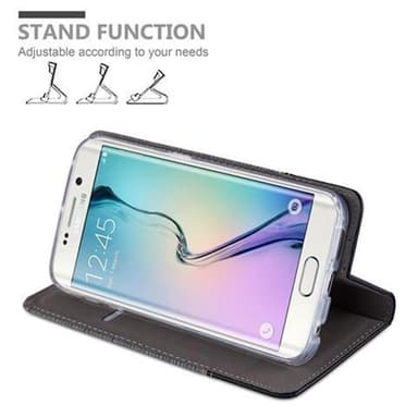 Samsung Galaxy S6 EDGE Plånboksfodral Skal (Grå)