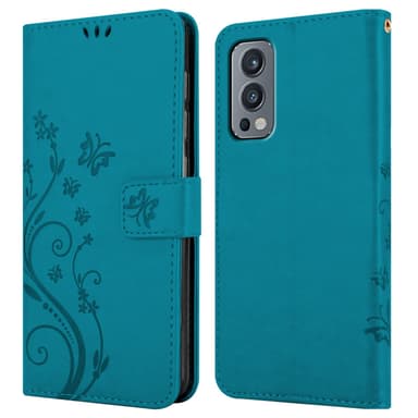 OnePlus Nord 2 5G Plånboksfodral Skal (Blå)
