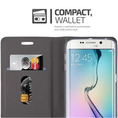 Samsung Galaxy S6 EDGE Plånboksfodral Skal (Grå)