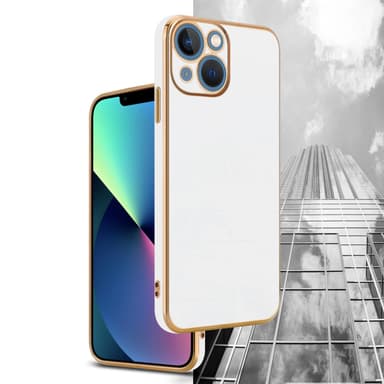 iPhone 14 Skal Fodral Case (Vit)