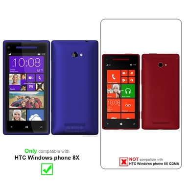 HTC Windows Phone 8X Skal Fodral Case (Vit)
