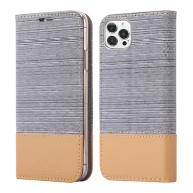 iPhone 13 PRO MAX Plånboksfodral Skal (Grå)