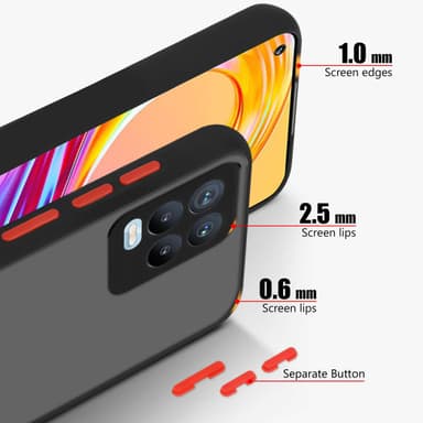 Realme 8 4G / 8 PRO Skal Fodral Case (Svart)