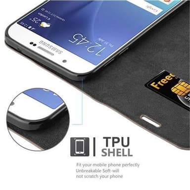 Samsung Galaxy A8 2015 Skal Fodral Case (Brun)