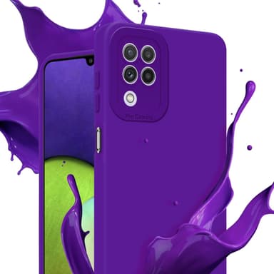 Samsung Galaxy A22 4G Skal Fodral Case (Lila)