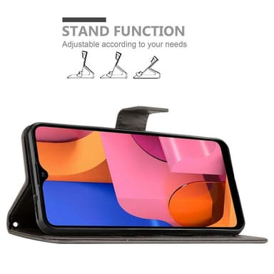 Samsung Galaxy A20s Plånboksfodral Skal (Grå)