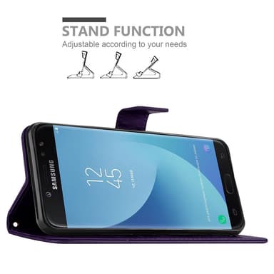 Samsung Galaxy J7 2018 Plånboksfodral Skal (Lila)