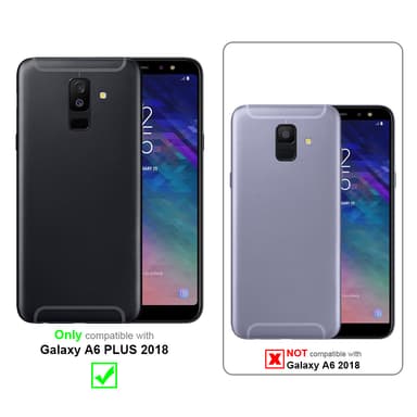 Samsung Galaxy A6 PLUS 2018 Plånboksfodral Skal (Lila)