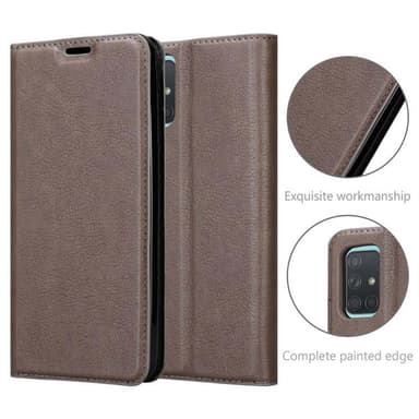 Samsung Galaxy A71 4G Skal Fodral Case (Brun)