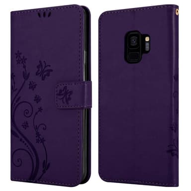Samsung Galaxy S9 Plånboksfodral Skal (Lila)