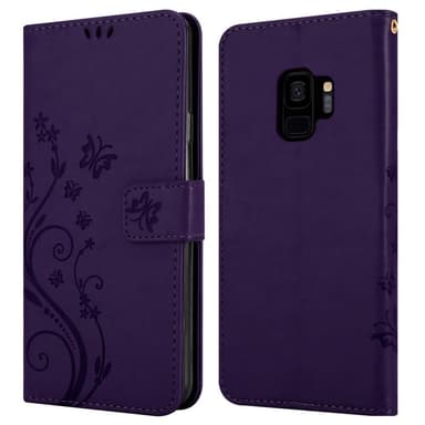 Samsung Galaxy S9 Plånboksfodral Skal (Lila)