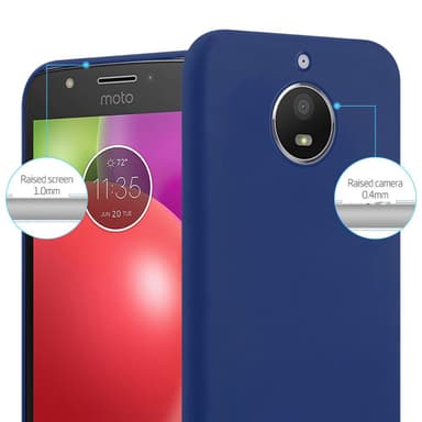 Skal Motorola MOTO E4 Fodral Case (Blå)