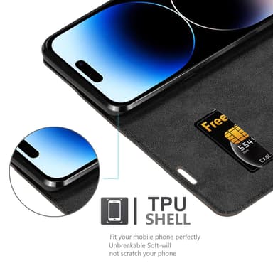 iPhone 14 PRO MAX Skal Fodral Case (Brun)