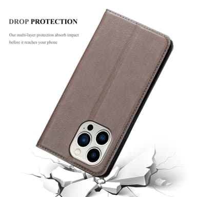 iPhone 14 PRO MAX Skal Fodral Case (Brun)
