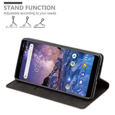 Nokia 7 PLUS Skal Fodral Case (Brun)