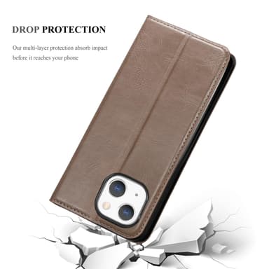 iPhone 13 Skal Fodral Case (Brun)