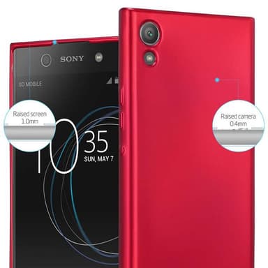 Skal Sony Xperia XA1 Fodral Case (Röd)
