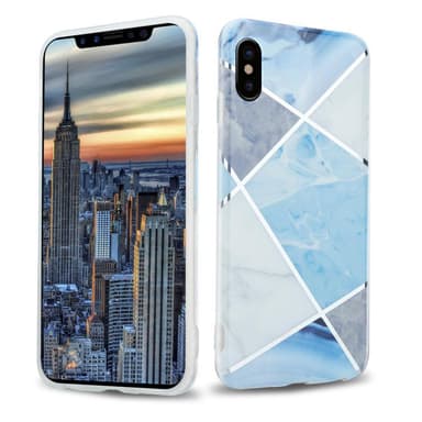 iPhone X / XS Plånboksfodral Skal (Blå)