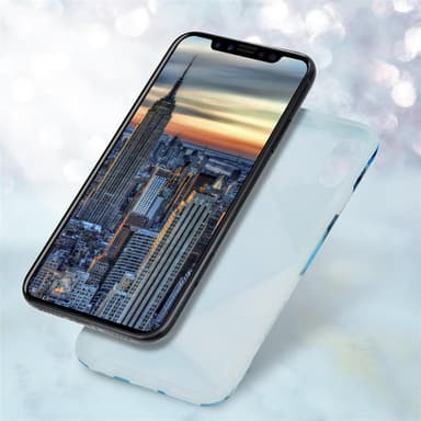 iPhone X / XS Plånboksfodral Skal (Blå)
