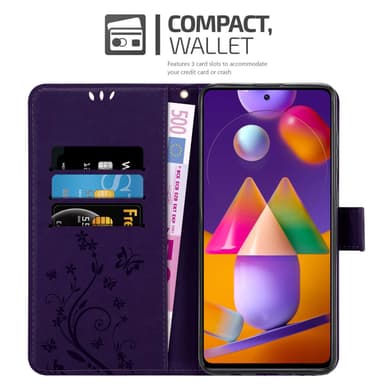 Samsung Galaxy M31s Plånboksfodral Skal (Lila)