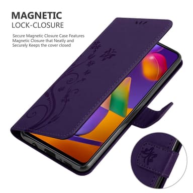 Samsung Galaxy M31s Plånboksfodral Skal (Lila)
