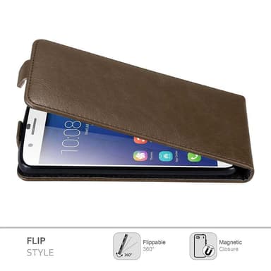 Honor 6 PLUS Flipfodral Skal (Brun)