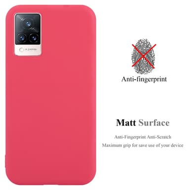 Skal Vivo V21 4G / 5G Fodral Case (Röd)
