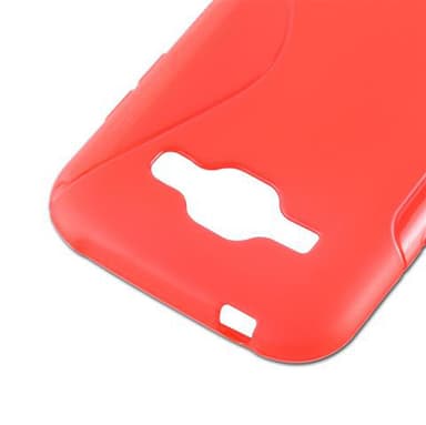 Samsung Galaxy J1 2015 Skal Fodral Case (Röd)