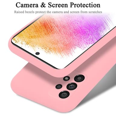 Samsung Galaxy A73 5G Skal Fodral Case (Rosa)