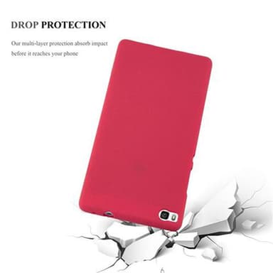 Skal Huawei P8 Fodral Case (Röd)