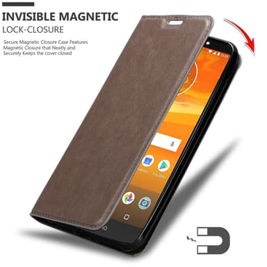 Motorola MOTO E5 PLUS Skal Fodral Case (Brun)