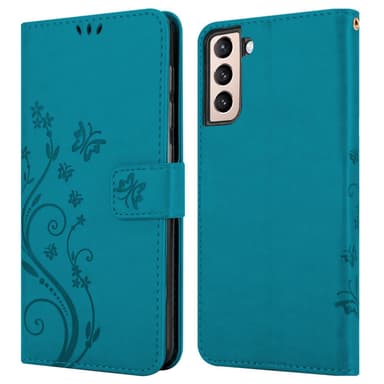 Samsung Galaxy S21 PLUS Plånboksfodral Skal (Blå)