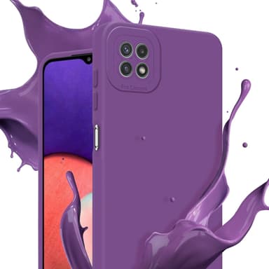 Samsung Galaxy A22 5G Skal Fodral Case (Lila)