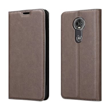 Motorola MOTO E5 PLUS Skal Fodral Case (Brun)