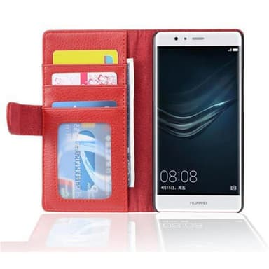 Huawei P9 LITE 2016 / G9 LITE Plånboksfodral Skal (Röd)
